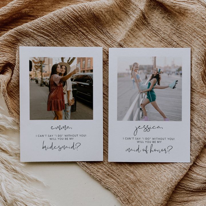 Modern Photo Bridesmaid Proposal Template Editable In Canva EMMA - SincerelyByNicole